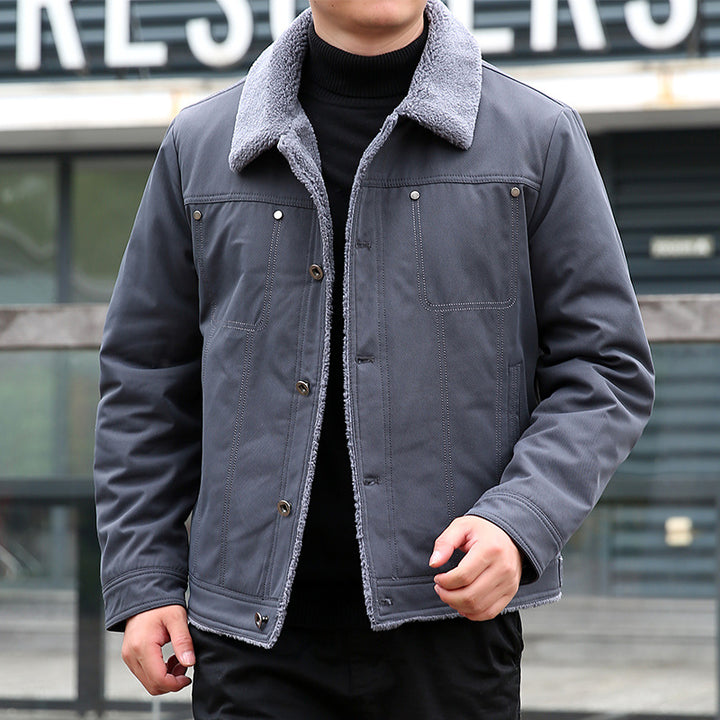 Herren Lässige Jacke mit Teddyfutter Echo Archiv