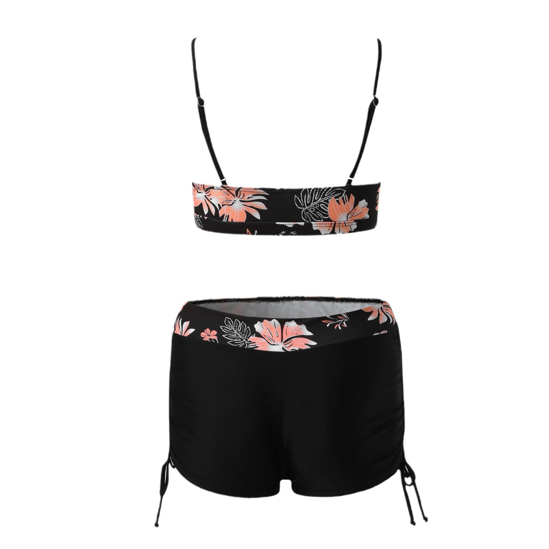 Damen Bikini-Set mit modischem Oberteil und hoch geschnittenen Shorts Echo Archiv