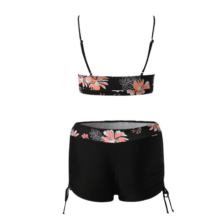 Damen Bikini-Set mit modischem Oberteil und hoch geschnittenen Shorts Echo Archiv