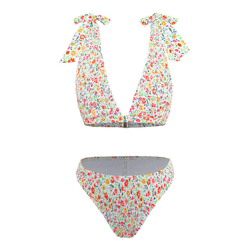 Damen Triangel-Bikini mit verspielten Rüschendetails Echo Archiv