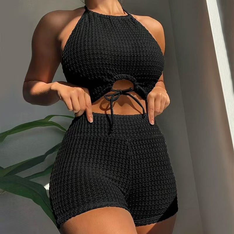 Damen Bikini-Set mit modischem Knotendesign und bequemem Höschen Echo Archiv