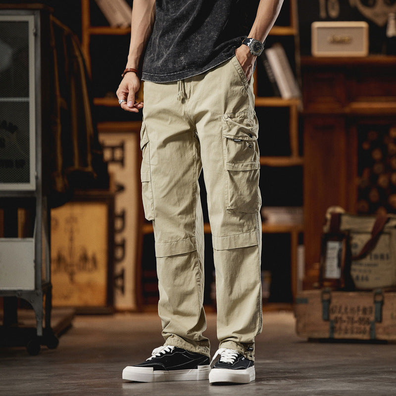 Herren Lässige Cargohose im Utility-Look mit Tunnelzugbund, Multifachtaschen und Kniepaneelen Echo Archiv