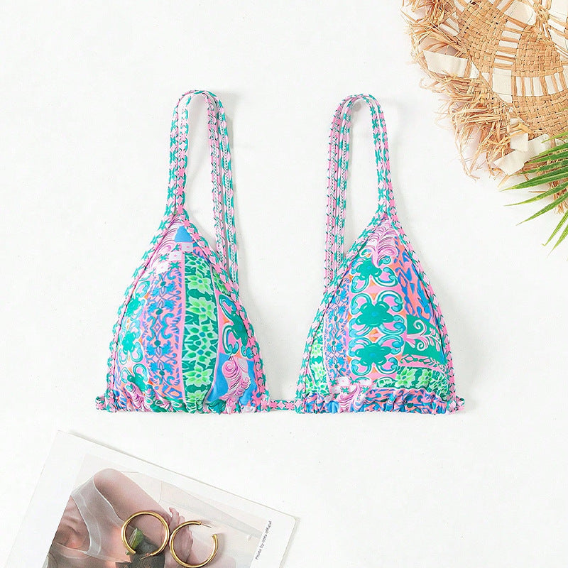 Damen Triangel-Bikini mit buntem Muster Echo Archiv
