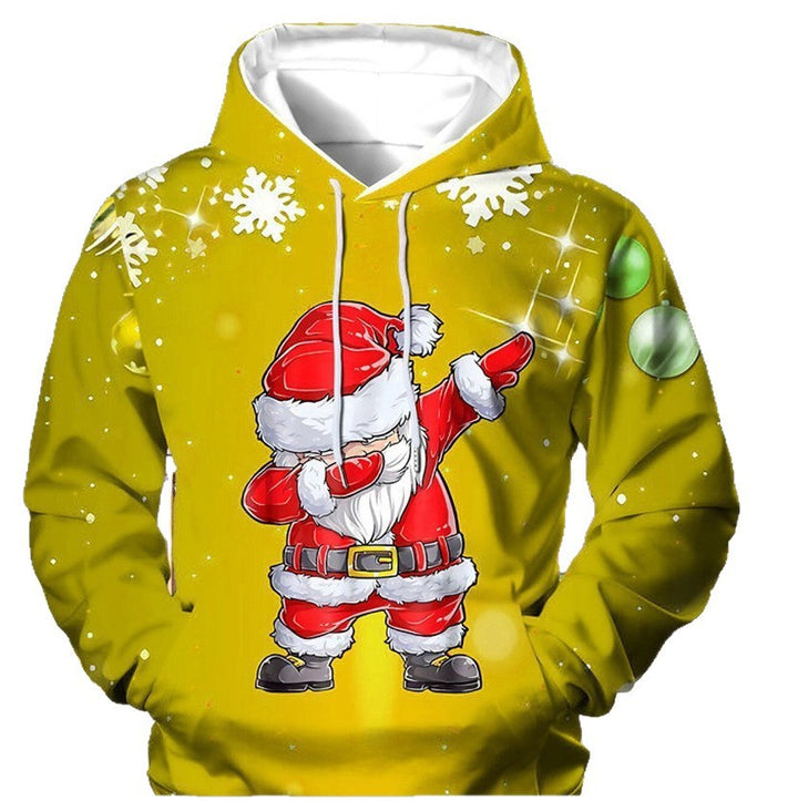 Damen Lustiger Weihnachts-Kapuzenpullover mit Santa-Motiv Echoarchiv