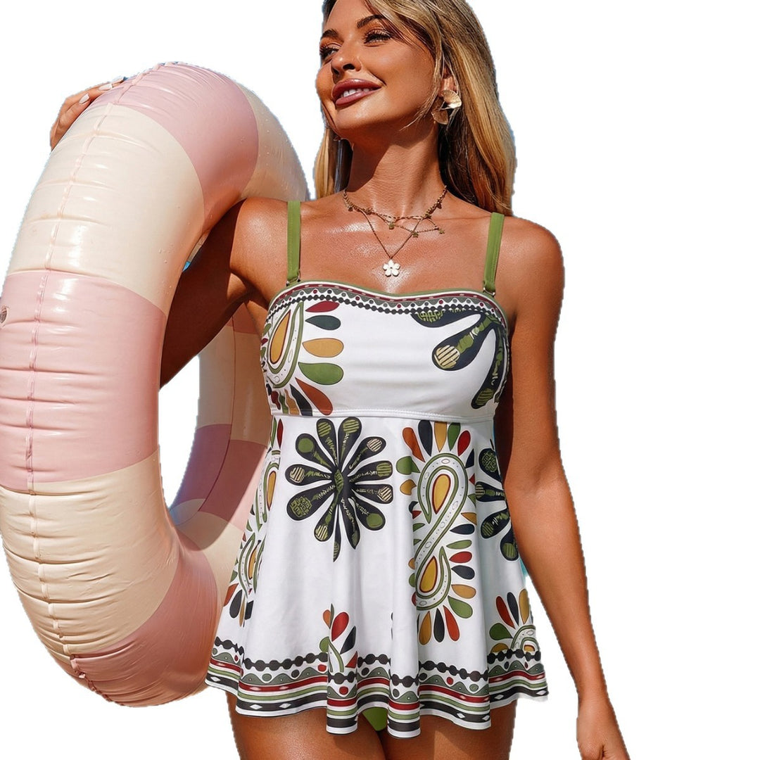 Damen Vintage-inspired Tankini mit fließendem Rock Echo Archiv
