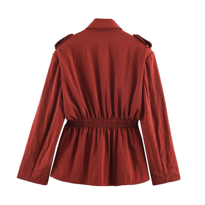Damen Leichte High‑Waist Palazzo‑Hose mit weitem Bein und Eingrifftaschen Echo Archiv
