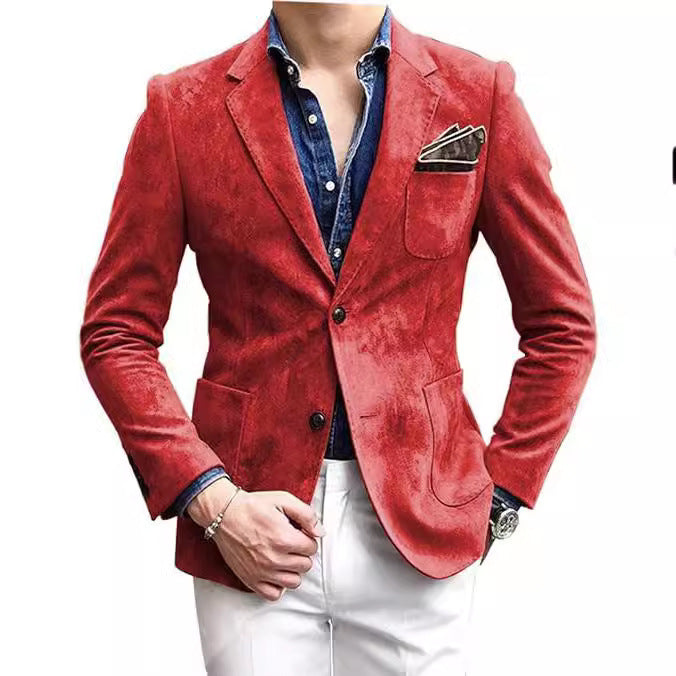 Herren Elegant strukturierter Blazer Echoarchiv