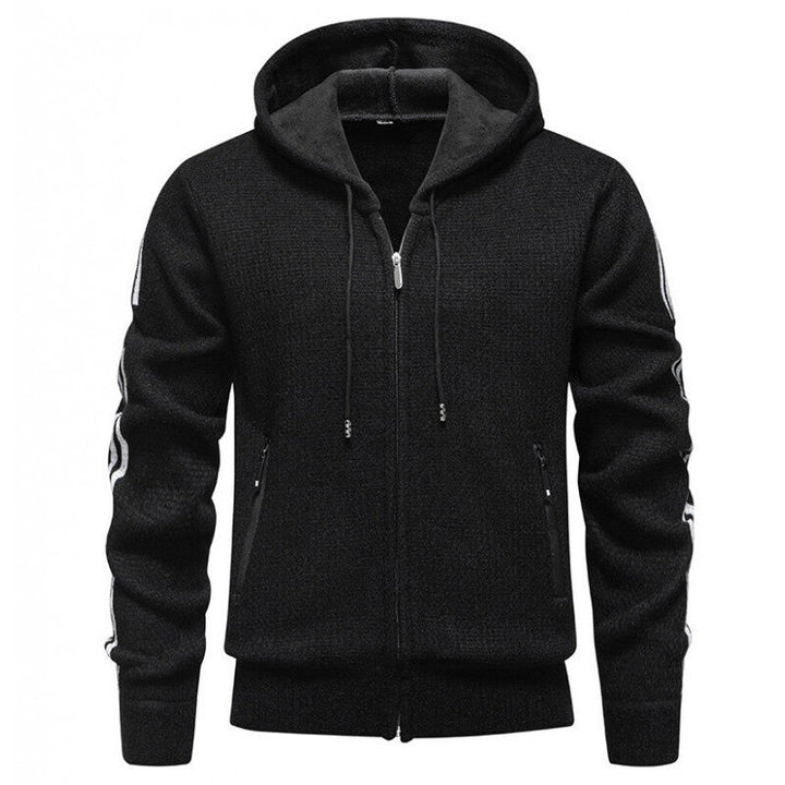 Herren Sportliche Kapuzenjacke mit innovativem Materialmix Echoarchiv