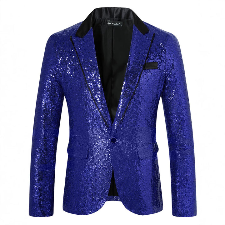 Herren Glamouröser Paillettenblazer Echoarchiv