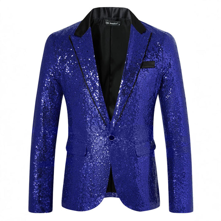 Herren Glamouröser Paillettenblazer Echoarchiv