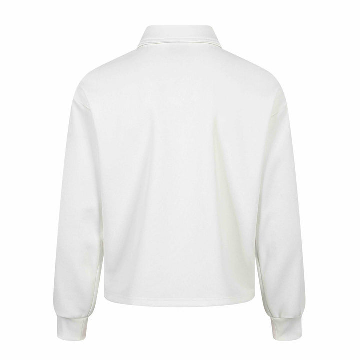Unisex Langärmeliges Rugby-Poloshirt mit Stickereien und Kentkragen Echoarchiv