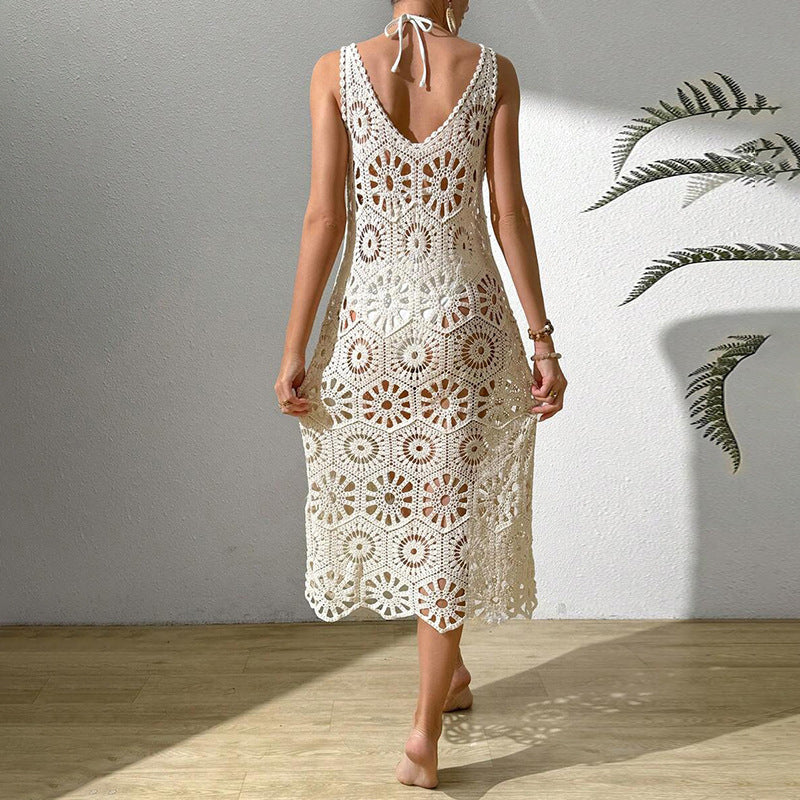 Damen luftiges Häkel-Maxikleid Echo Archiv