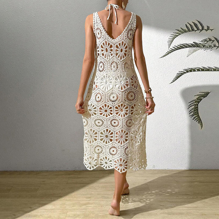 Damen luftiges Häkel-Maxikleid Echo Archiv