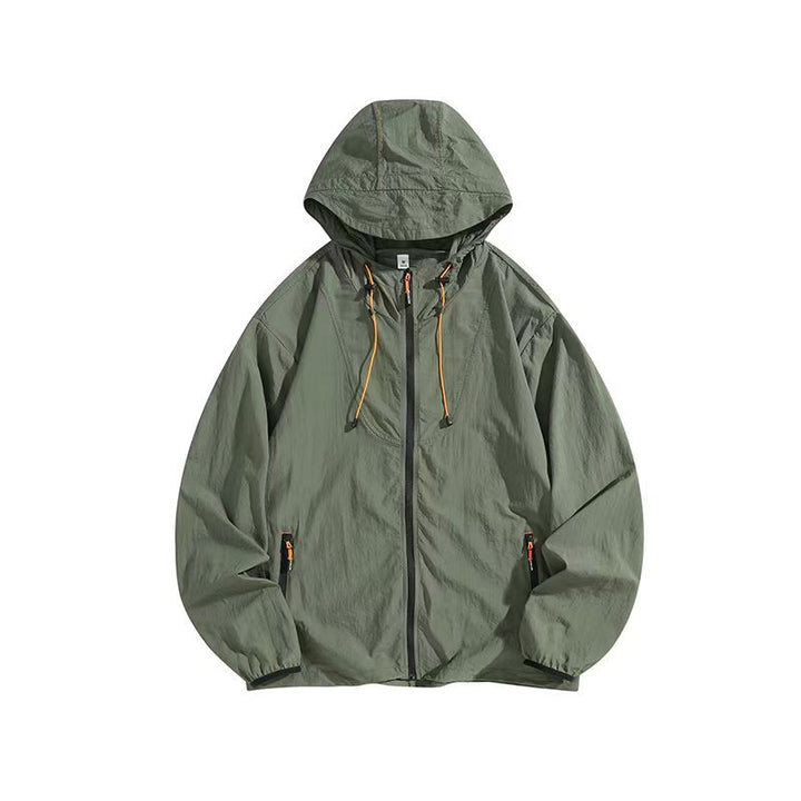 Herren Leichte Outdoorjacke mit Kapuze und praktischen Reißverschlusstaschen Echo Archiv