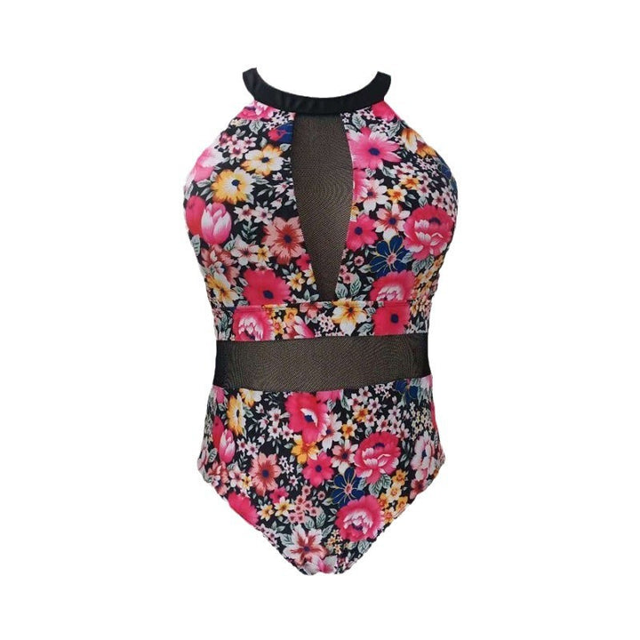 Damen Einteiler Badeanzug mit elegantem Floral-Design und modischen Cut-Out-Details Echo Archiv