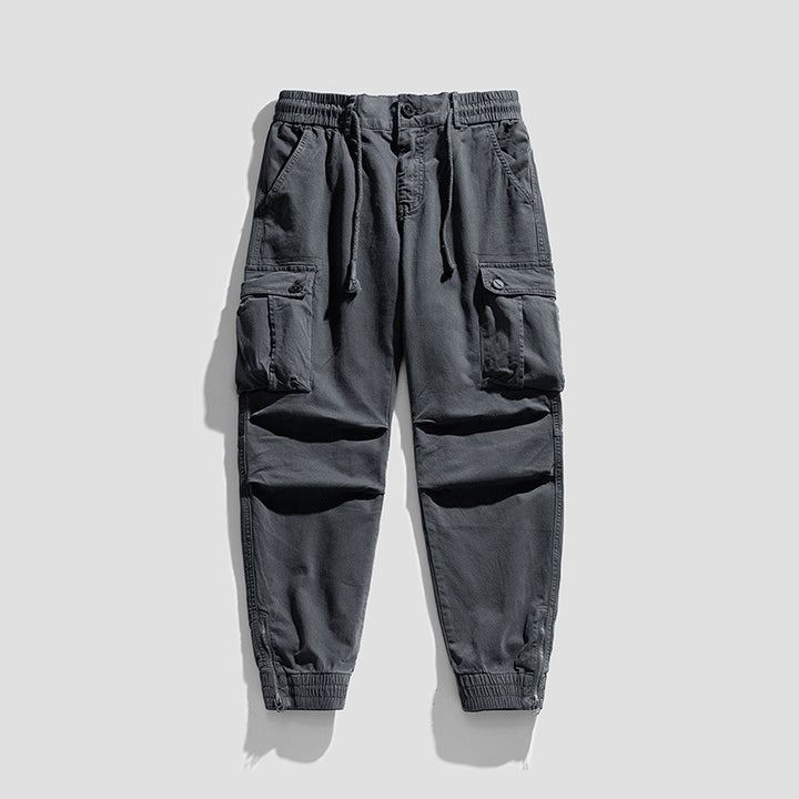 Herren Twill-Cargo-Jogger mit elastischem Komfortbund, Mehrfachklapptaschen und Reißverschluss-Knöchel Echo Archiv