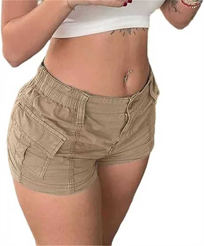 Damen bequeme Cargo-Shorts mit elastischem Bund und praktischen Taschen Echo Archiv