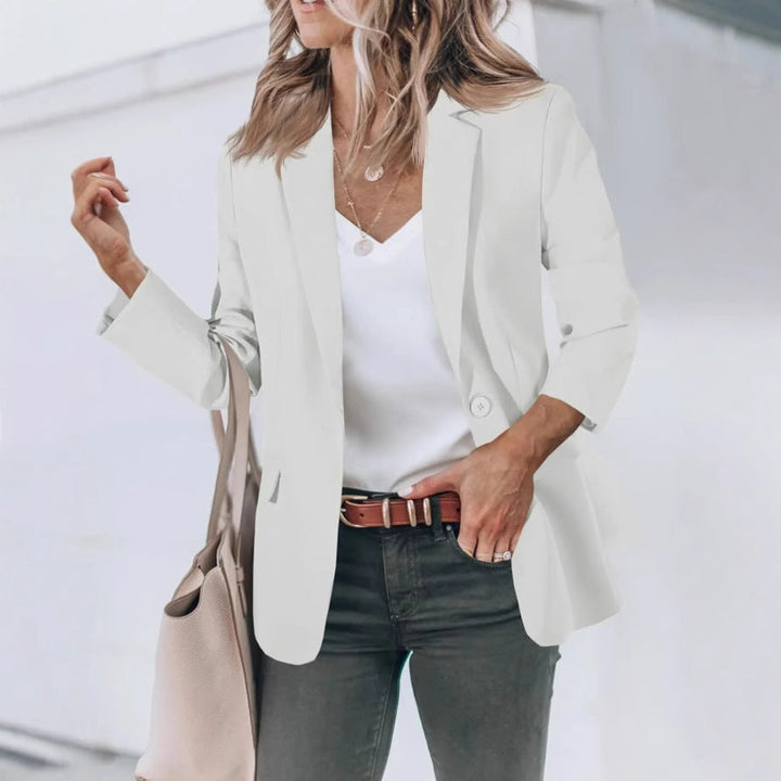 Damen Lässiger Blazer mit Elegantem Schnitt und Praktischen Taschen Echoarchiv