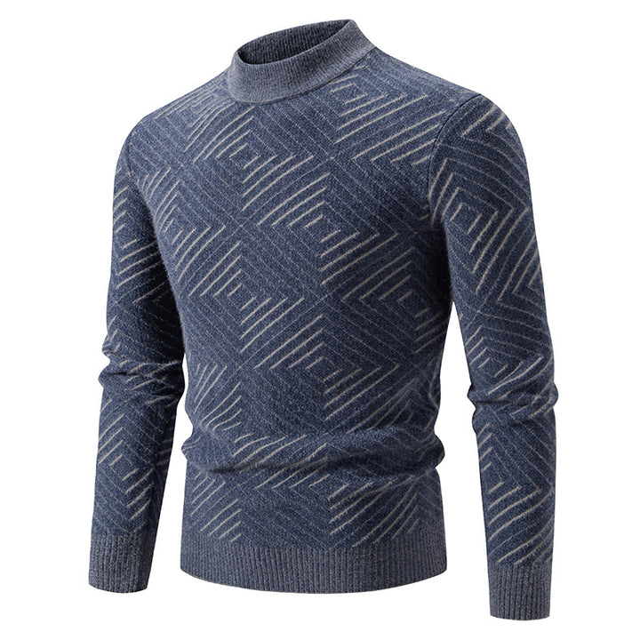 Herren eleganter Pullover mit Strukturmuster Echoarchiv