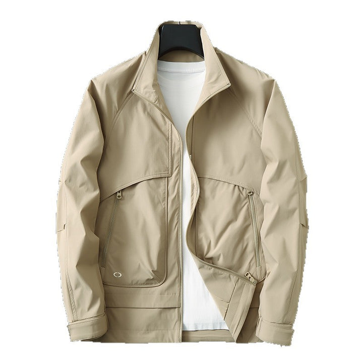 Herren Leichte Utility-Fieldjacke mit verstellbarem Saum und verdeckten Reißverschlusstaschen Echo Archiv