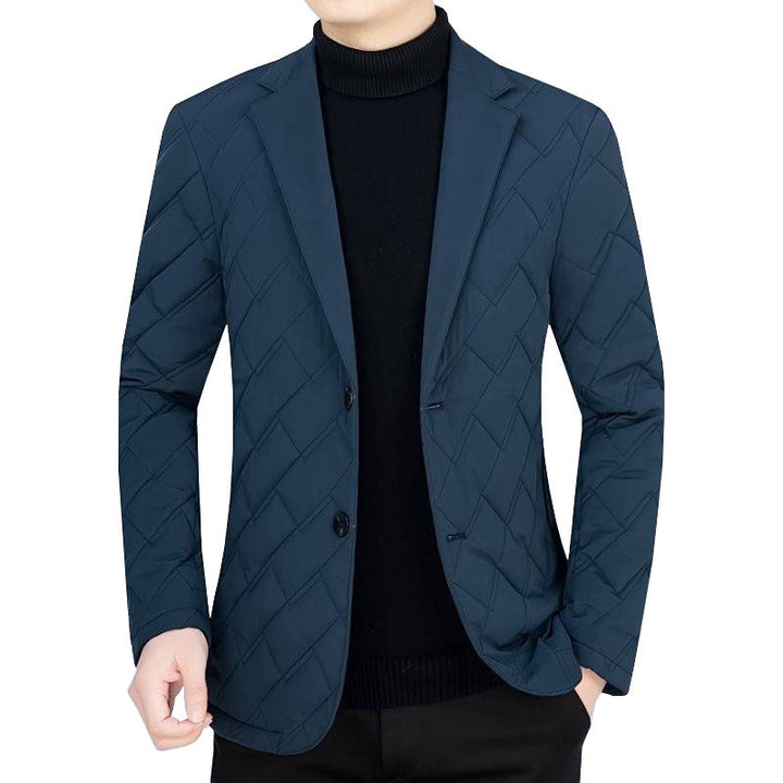 Herren gesteppter Business-Blazer mit leichter Thermo-Isolierung – Tianoro