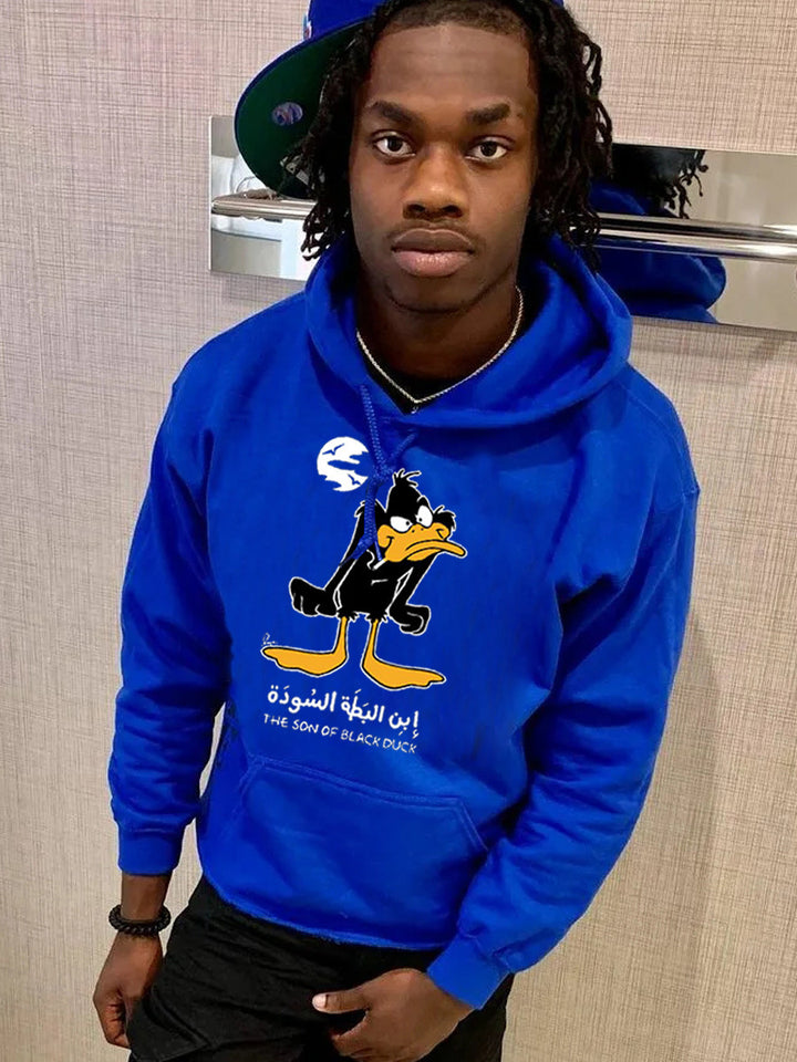 Herren Kapuzenpullover mit einzigartigem Cartoon-Motiv Echoarchiv