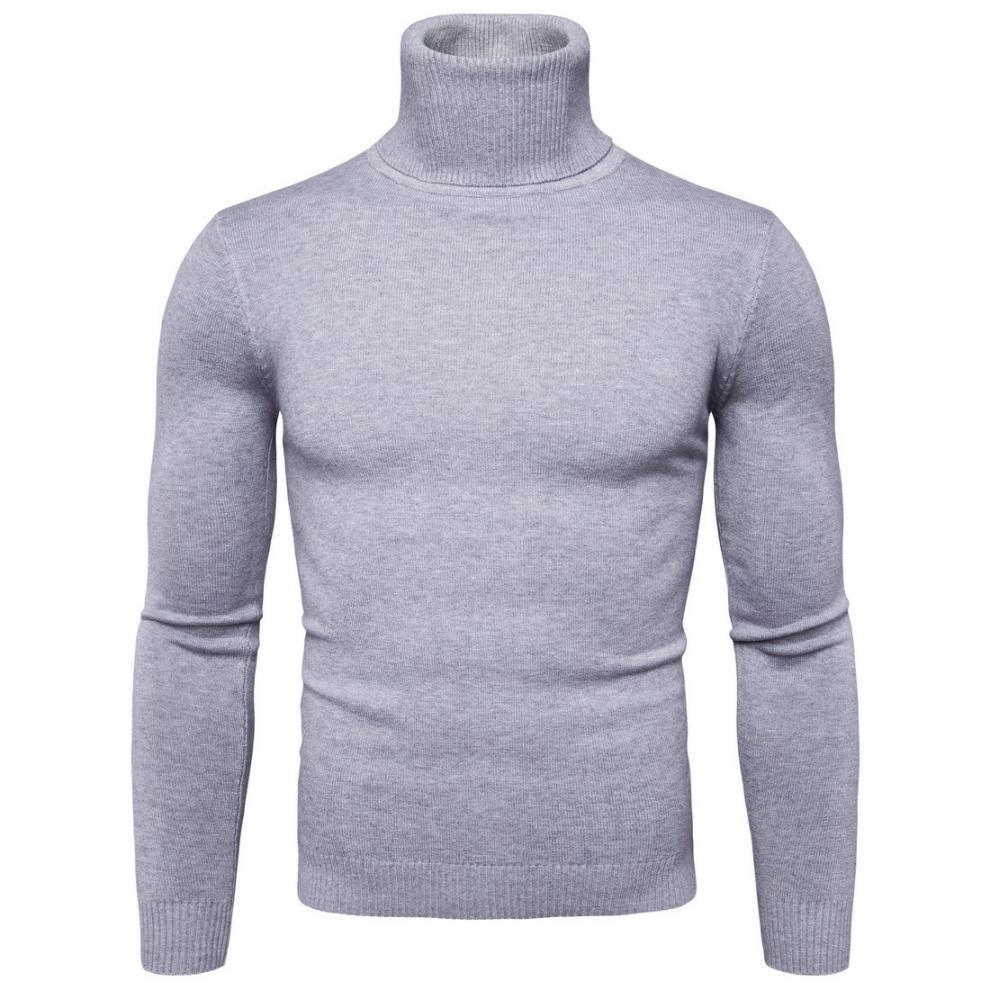 Herren nan schmal geschnittener Rollkragenpullover aus Merino-Baumwollmix mit hohem Kragen Echo Archiv