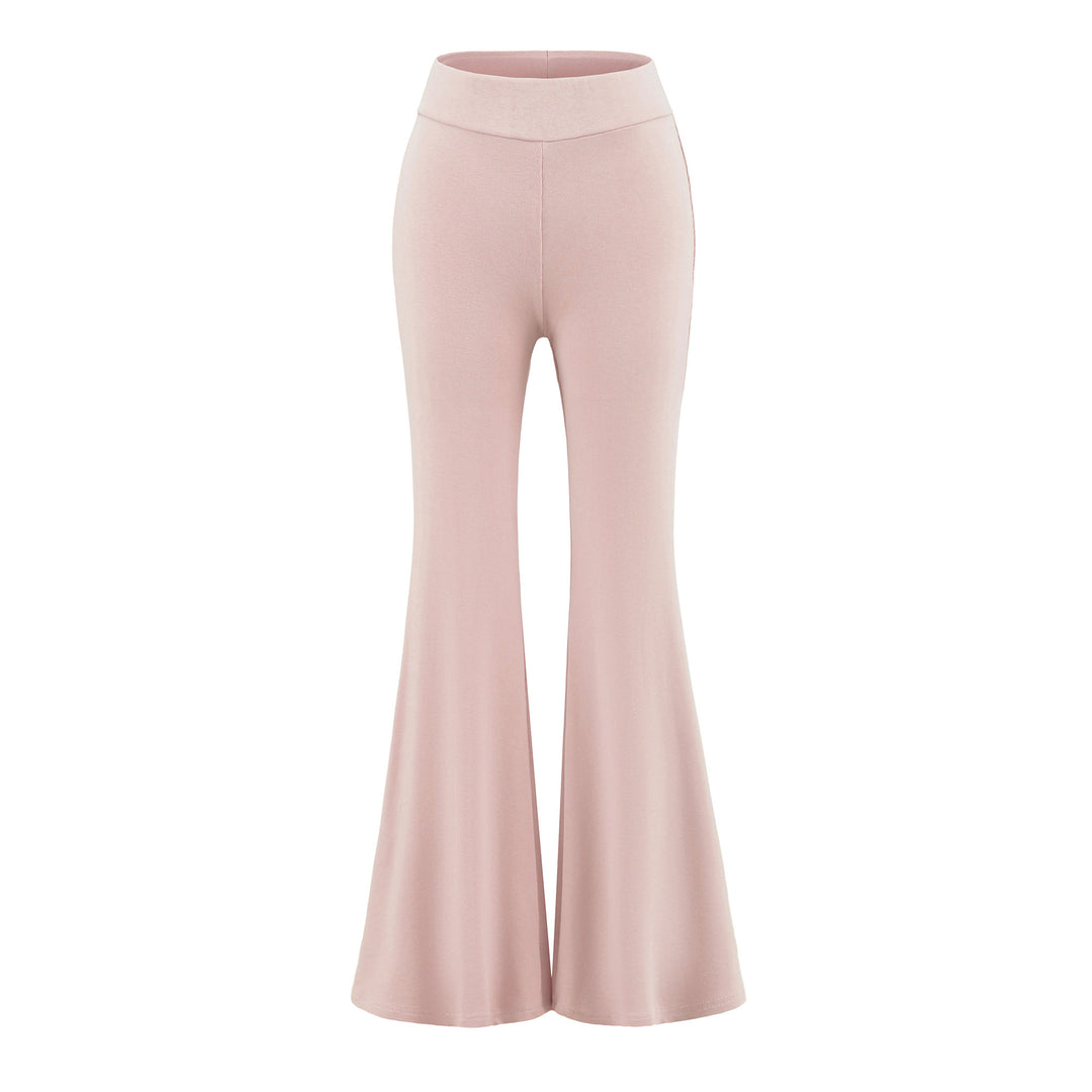 Damen High-Waist Flared Jersey-Leggings mit ausgestelltem Beinabschluss Echoarchiv