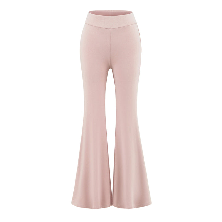 Damen High-Waist Flared Jersey-Leggings mit ausgestelltem Beinabschluss Echoarchiv
