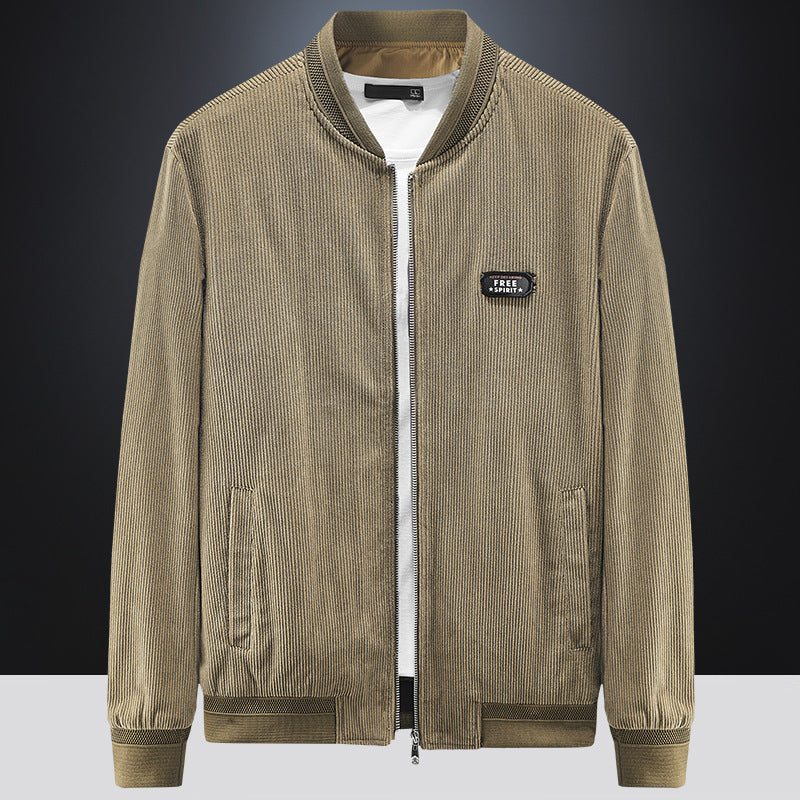 Herren Cordbomberjacke mit gesteppter Thermo-Innenfütterung und Ellbogenpatches Echoarchiv