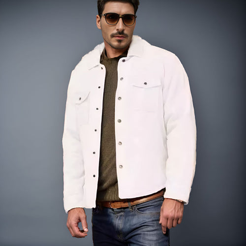 Herren Cordjacke mit hochwertigen Knopfdetails Echoarchiv