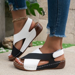 Damen  orthopädische Keilsandalen mit Memory-Foam und verstellbarem Fersenriemen Echo Archiv