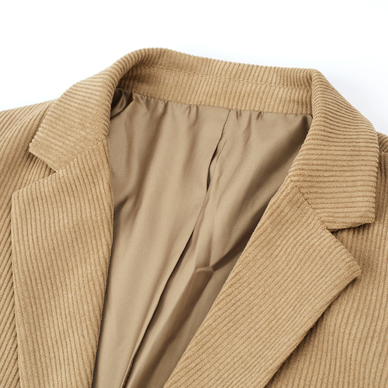 Herren Kordsakko Slim-Fit aus Baumwollmix mit aufgesetzten Taschen Echoarchiv