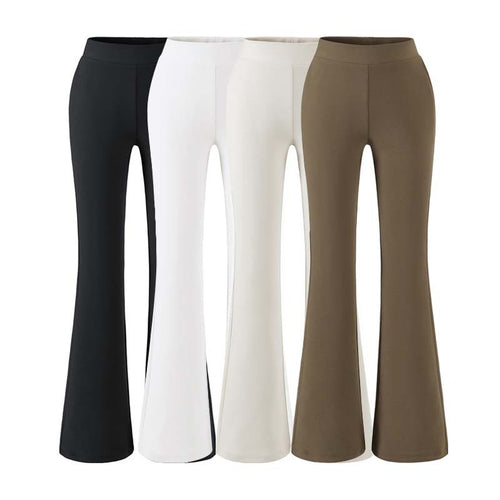 Damen hochtaillierte Stretch‑Schlaghose mit weitem Bootcut‑Schnitt Echoarchiv