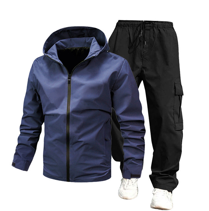 Herren Wetterfeste Outdoor-Jacke und Cargo-Hose Echo Archiv