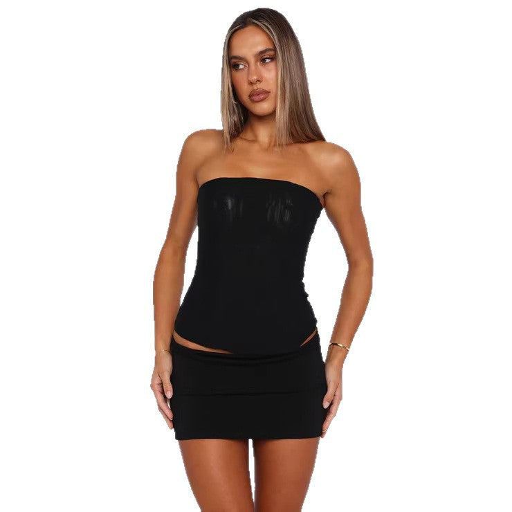 Damen Dessous-Kleid mit eleganten Fransen und transparentem Oberteil Echo Archiv