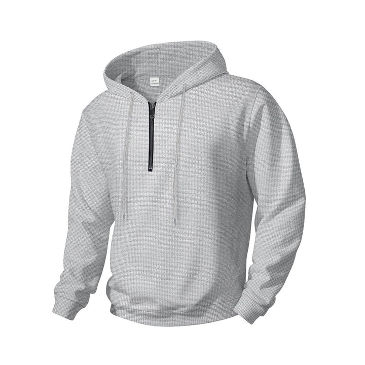 Herren kuscheliger Kapuzenpullover mit funktionalem Reißverschluss Echoarchiv