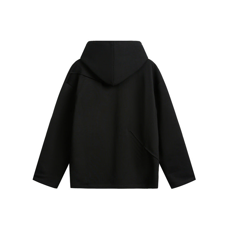 Unisex Oversize-Kapuzenpullover aus leichter French-Terry mit markanten Abnähern Echoarchiv