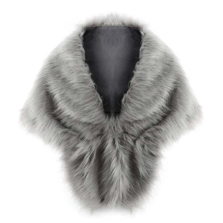 Damen elegante Kunstpelz-Schulterstola im Capelet‑Schnitt Echo Archiv