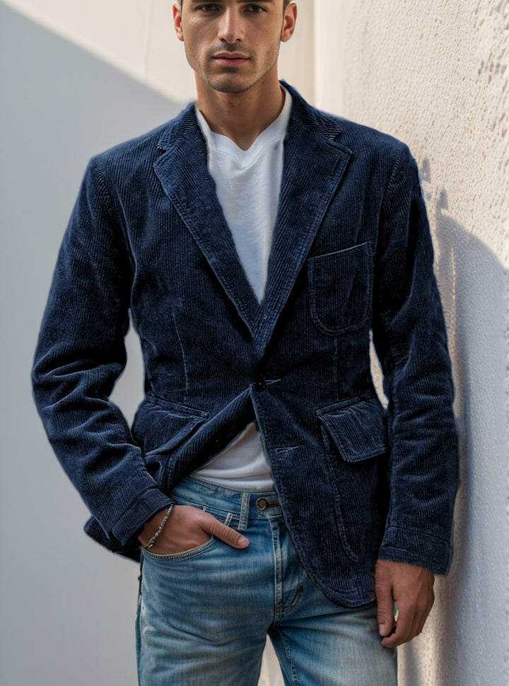 Herrenjacke aus Cord mit praktischen Taschen – Echoarchiv