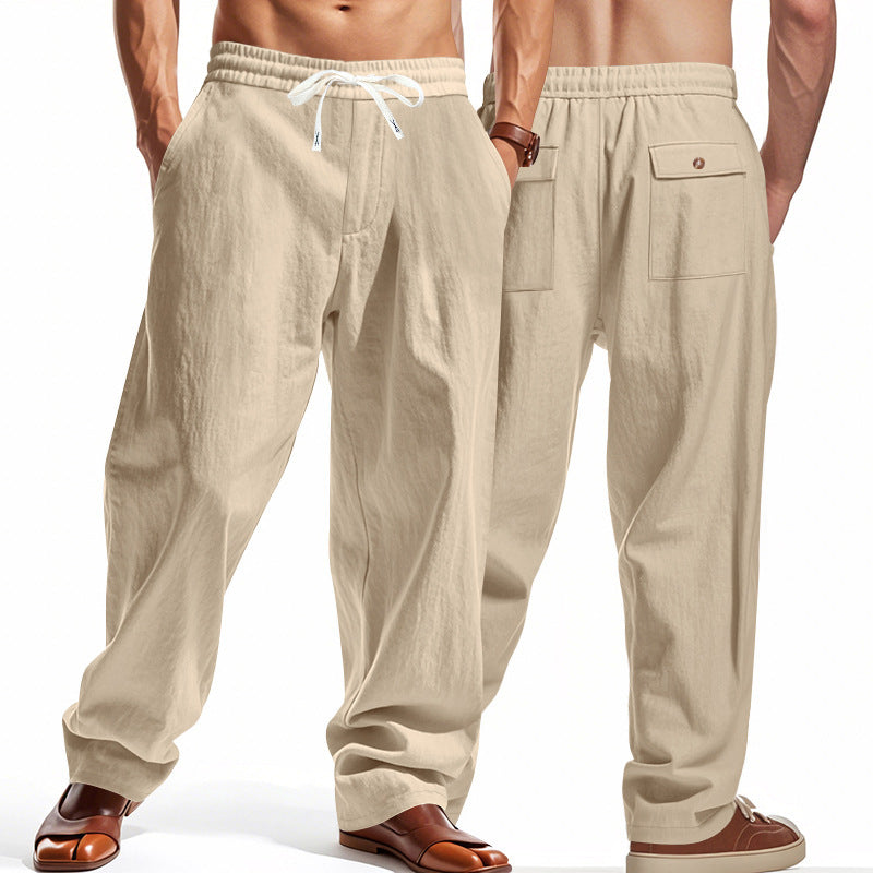 Herren luftige Strandhose mit elastischem Bund und praktischen Taschen Echoarchiv