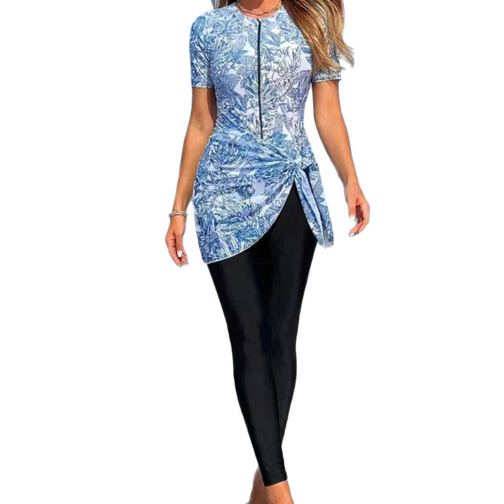 Damen Sportlicher Surfanzug mit asymmetrischem Schnitt und Wickeldetail Echo Archiv
