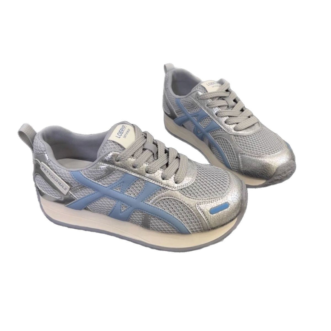 Damen Leichte Freizeit‑Sneaker mit Netzstruktur, stoßdämpfender EVA‑Zwischensohle und Overlay‑Design – Névara