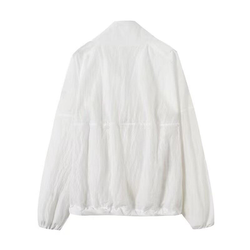 Damen Leichte Windjacke mit Stehkragen, Raglanärmeln und elastischem Saum Echo Archiv