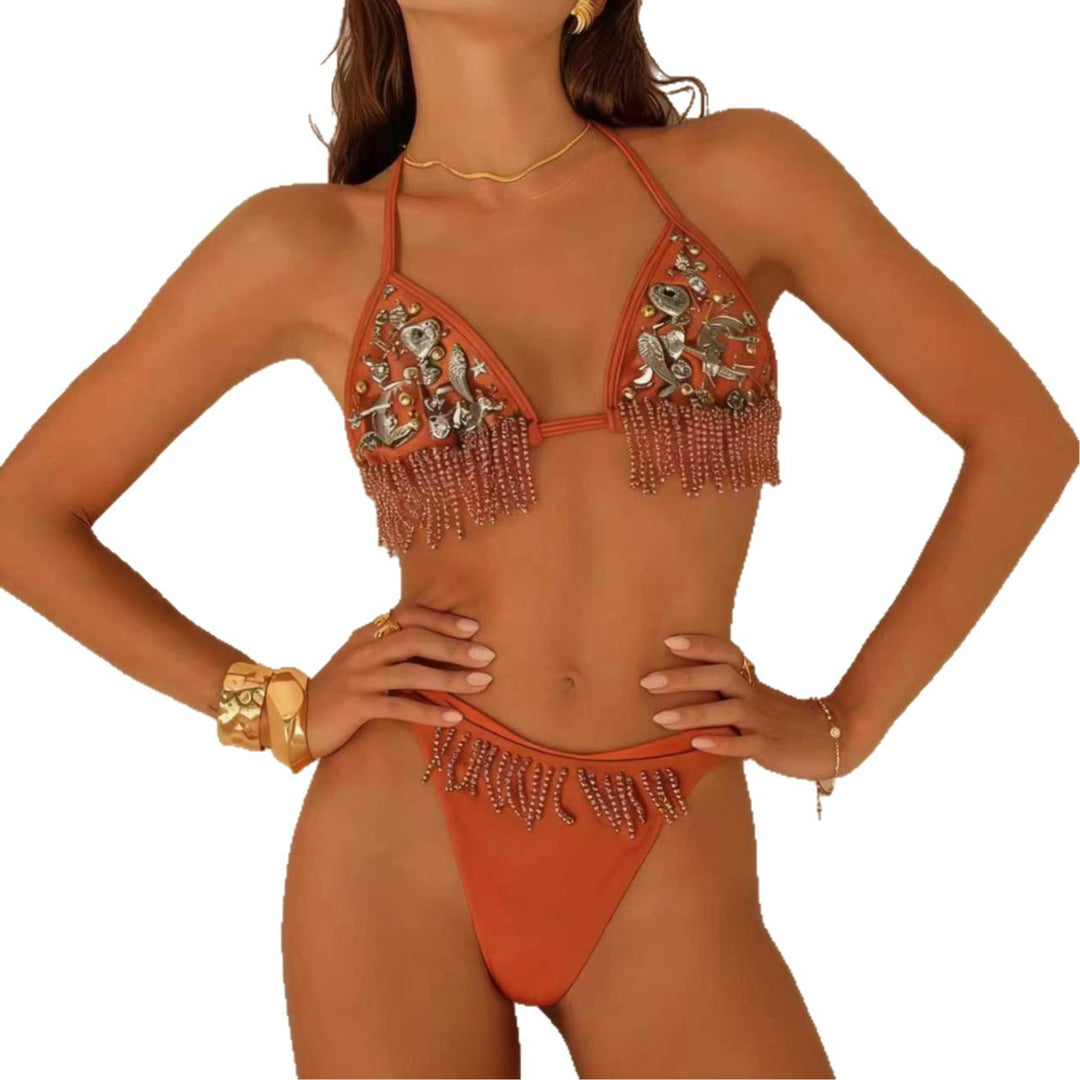 Damen Verführerischer Triangel-Bikini mit funkelnden Akzenten Echo Archiv