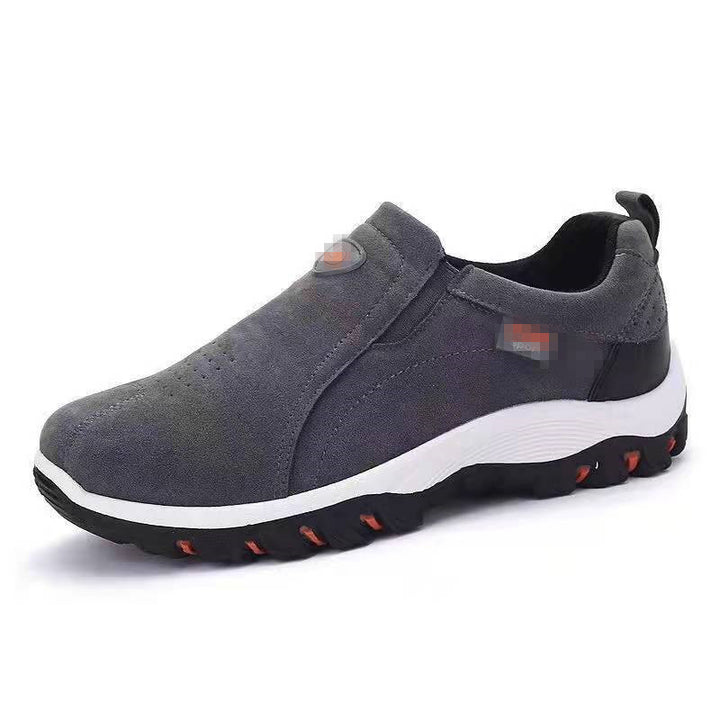 Damen Slip-On Sneaker aus Veloursimitat mit elastischen Seiteneinsätzen und profilierter Gummilaufsohle Echo Archiv
