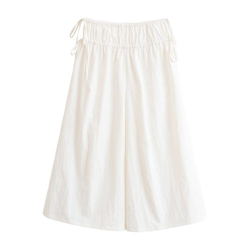 Damen weite Culotte mit elastischem Bund und verstellbarem Bindeband Echo Archiv