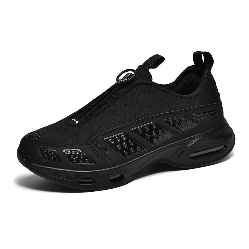 Herren sportlicher Schlupfsneaker mit integrierter Luftkammer, Reißverschlusszug und gedämpfter Profilsohle – Tavélo