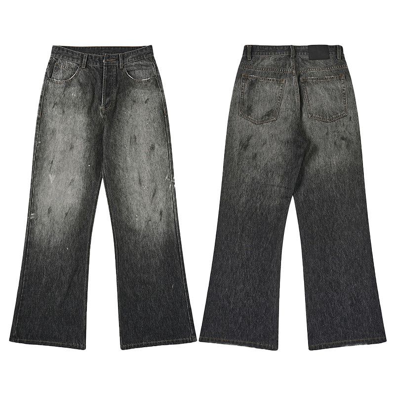 Herren Relaxed‑Straight Denim-Jeans mit Vintage-Waschung und verlängertem Saum Echo Archiv