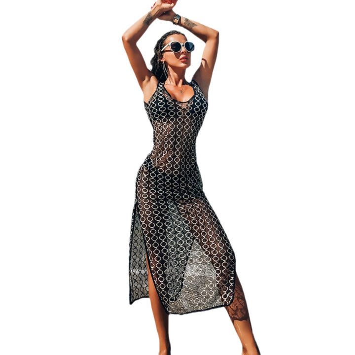 Damen Transparente Strandmode mit geprägtem Muster Echo Archiv